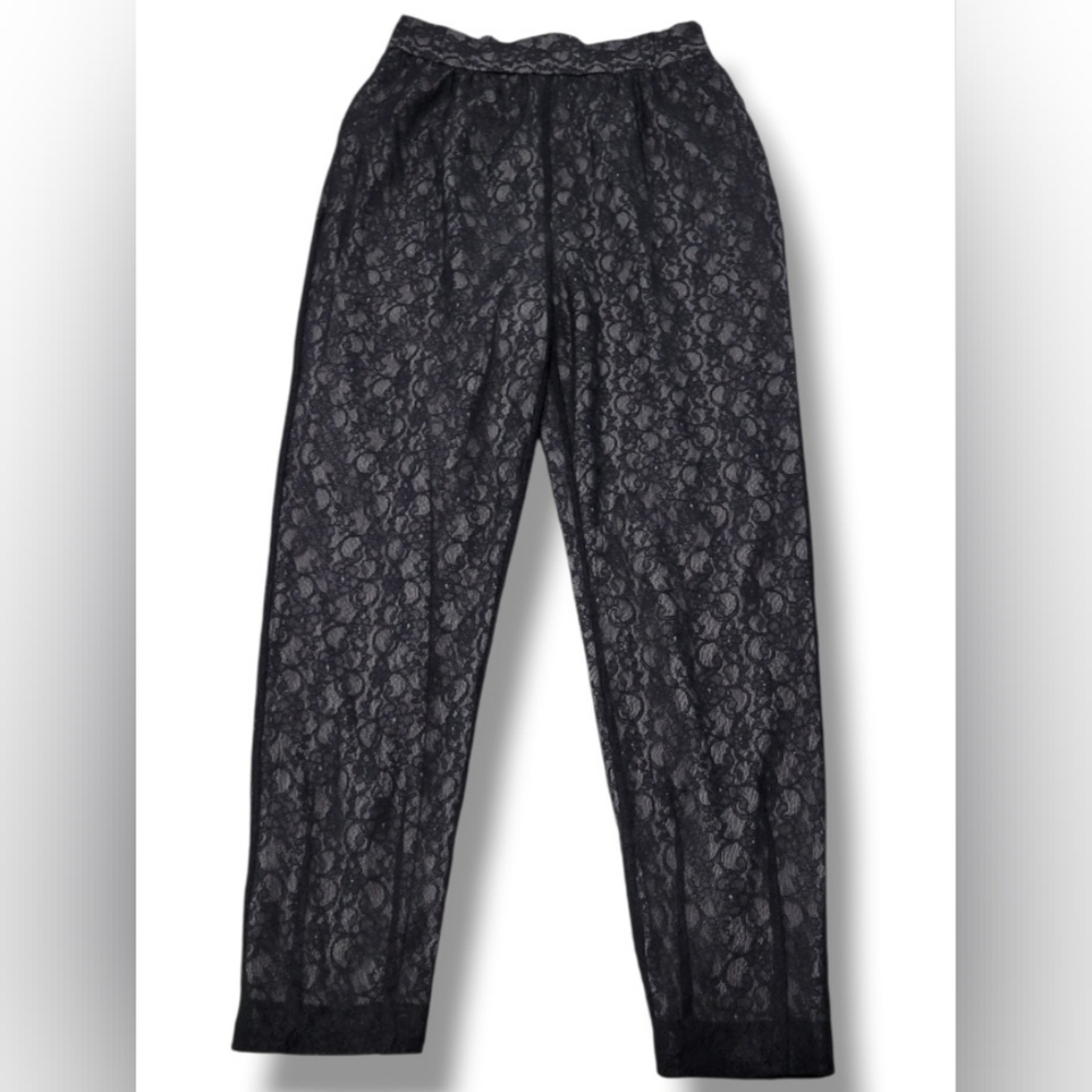 Alice + Olivia Pants Size Small SM W26"xL27" Alice And Olivia Pants Floral Lace